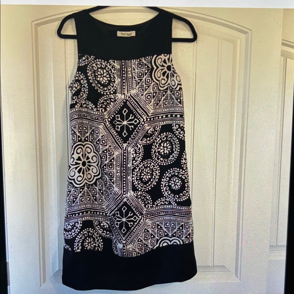 White House Black Market Silk Shift Dress Size 4